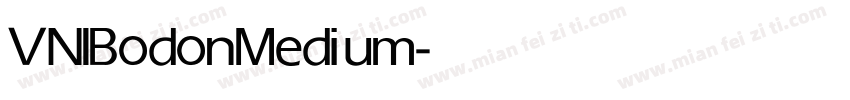 VNIBodon Medium字体转换